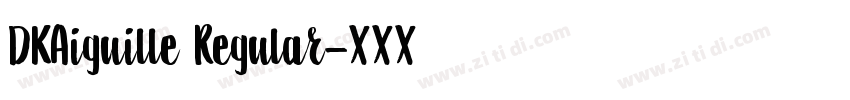 DKAiguille Regular字体转换